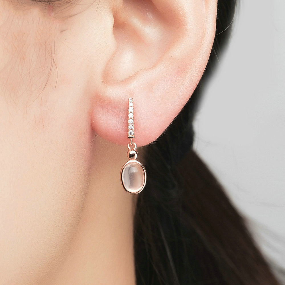 Boucles d’Oreilles "Éclat Rose"