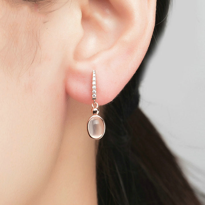Boucles d’Oreilles "Éclat Rose"