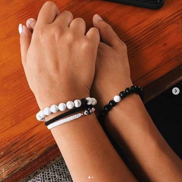 Bracelet FUSION en Pierre Volcanique