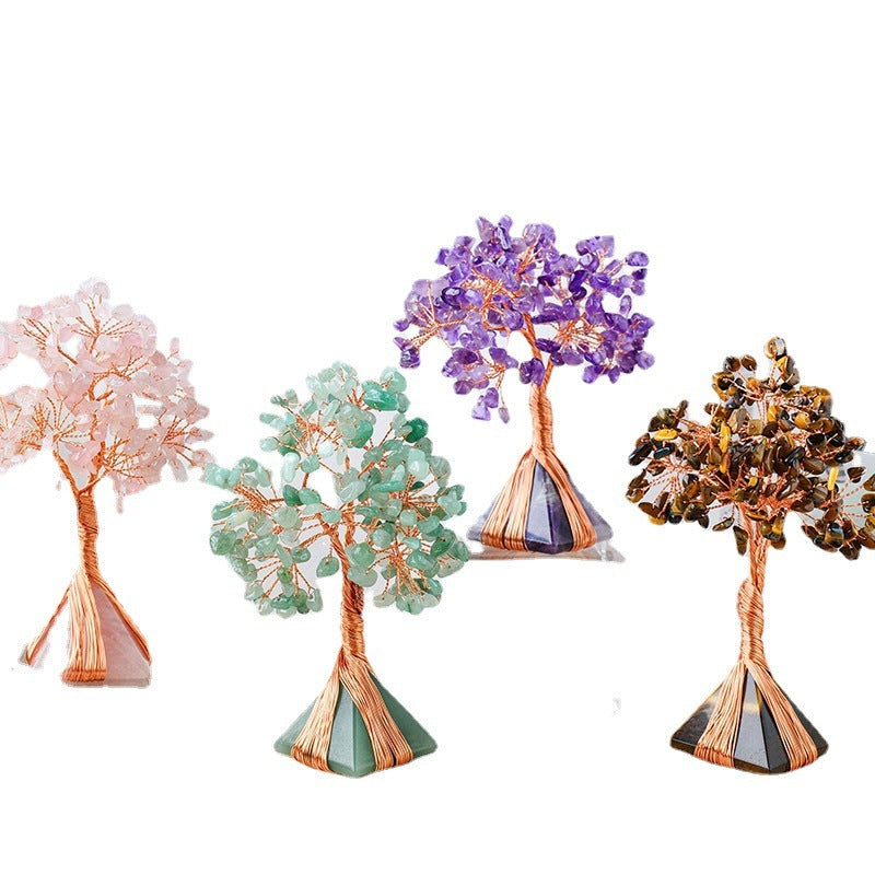 Arbre de Cristal Naturel sur Pyramide