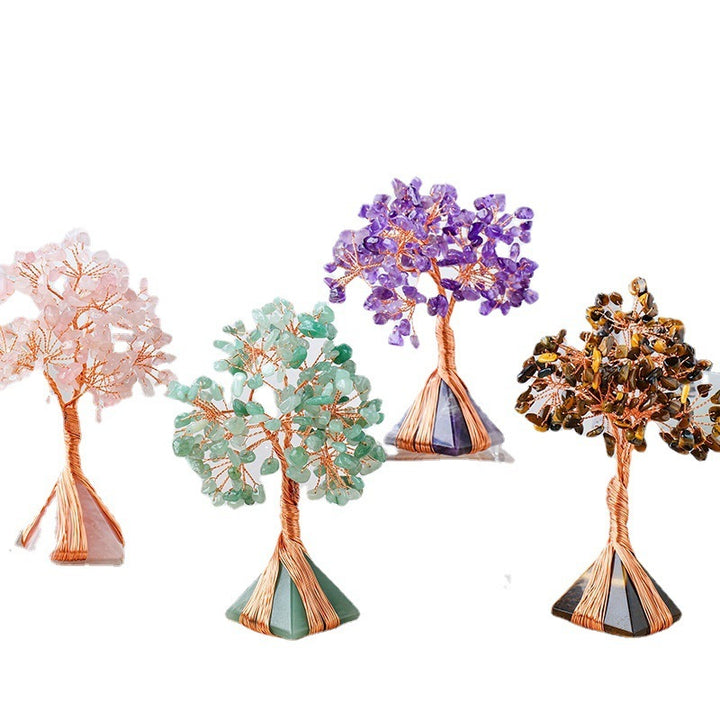 Arbre de Cristal Naturel sur Pyramide