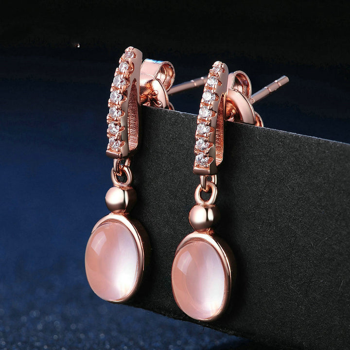 Boucles d’Oreilles "Éclat Rose"