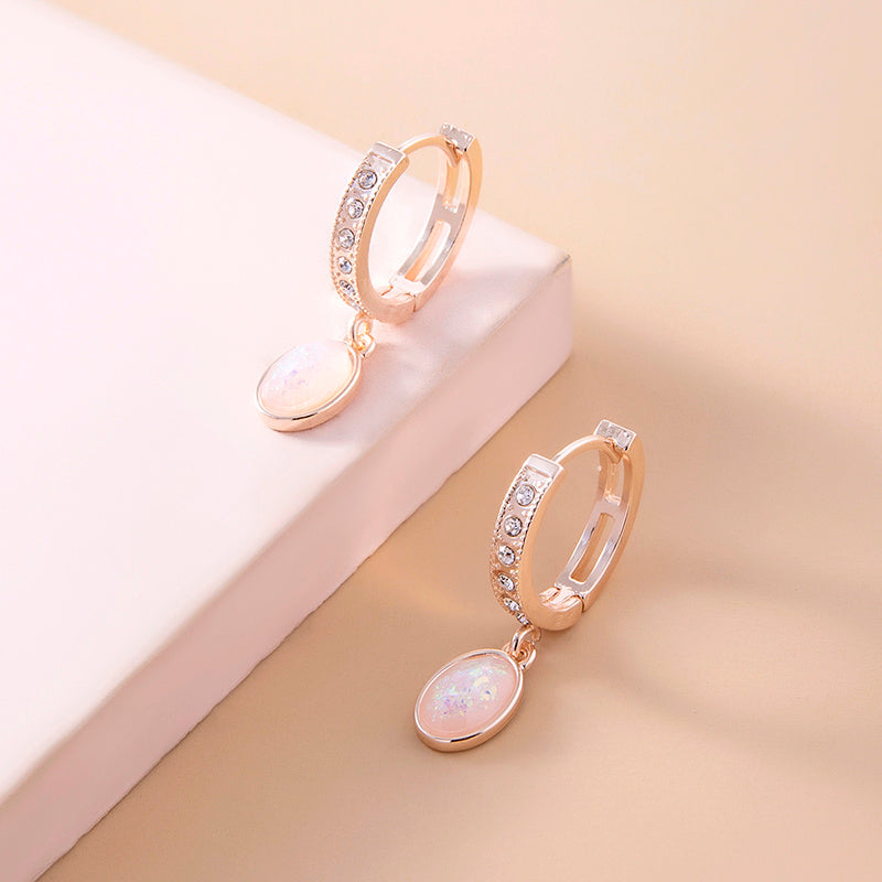 Boucles d’Oreilles "Lueur Opaline"