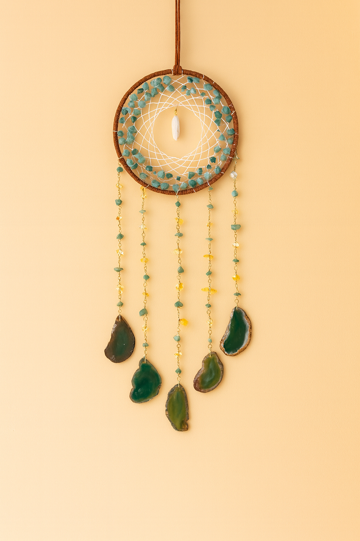 Attrape-Rêves Aventurine Verte & Agate