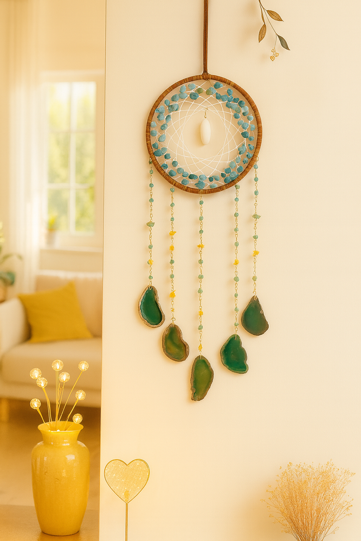 Attrape-Rêves Aventurine Verte & Agate