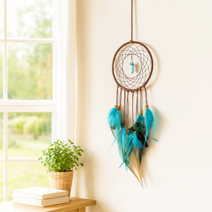 Attrape-Rêves Turquoise Bleu