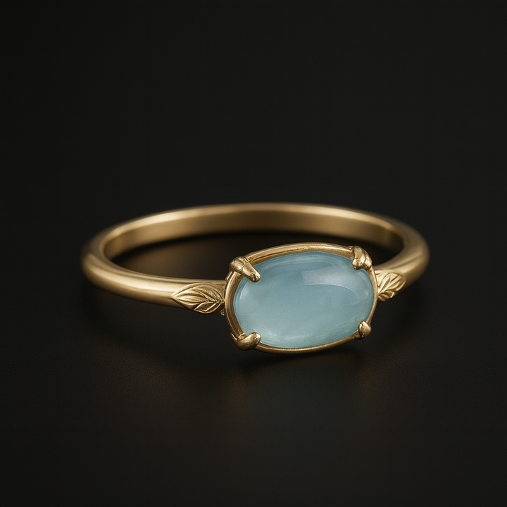 Bague « Clair de Lune » en Labradorite & Topaze