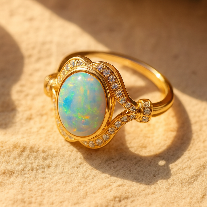 Bague "Éclat d’Opale"