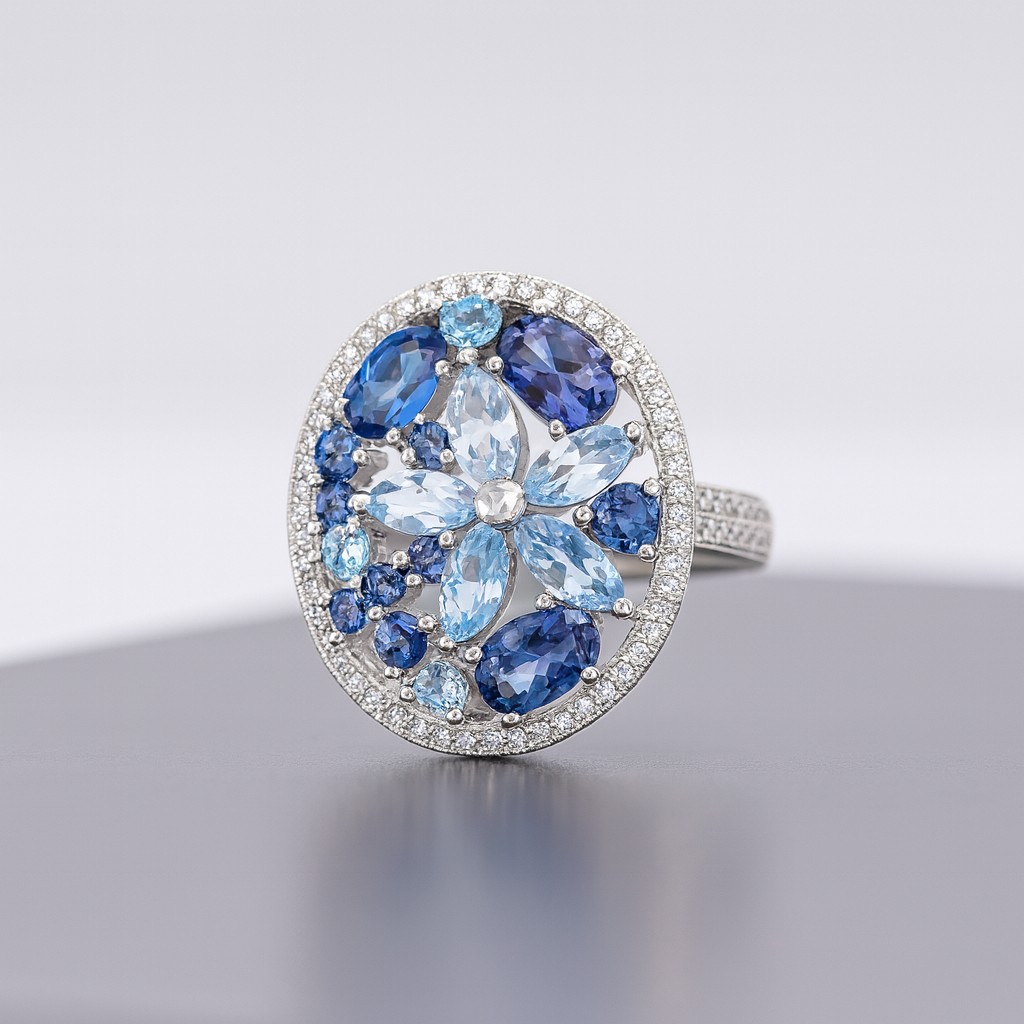 Bague Élégance Solaire en Topaze & Argent 925