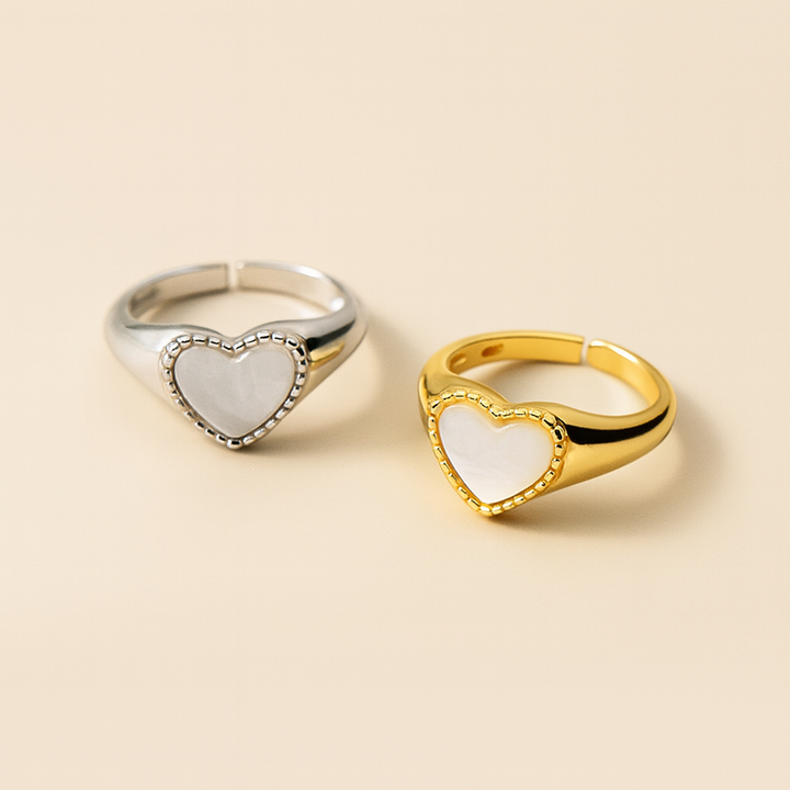 Bague Cœur en Nacre