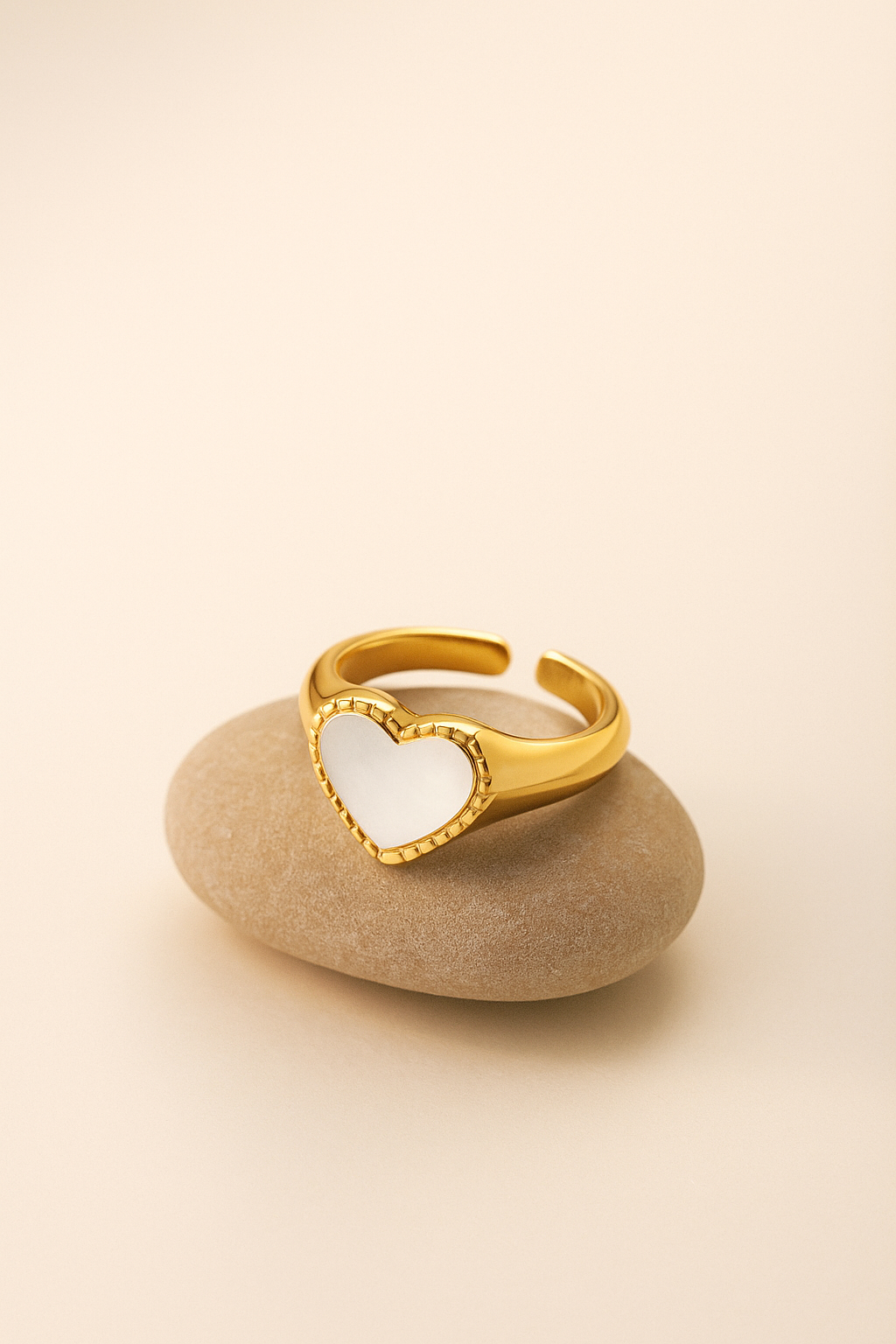 Bague Cœur en Nacre