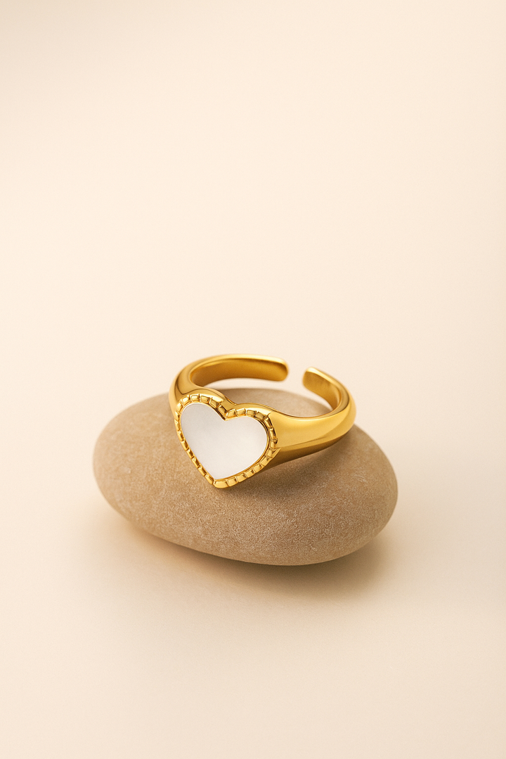 Bague Cœur en Nacre