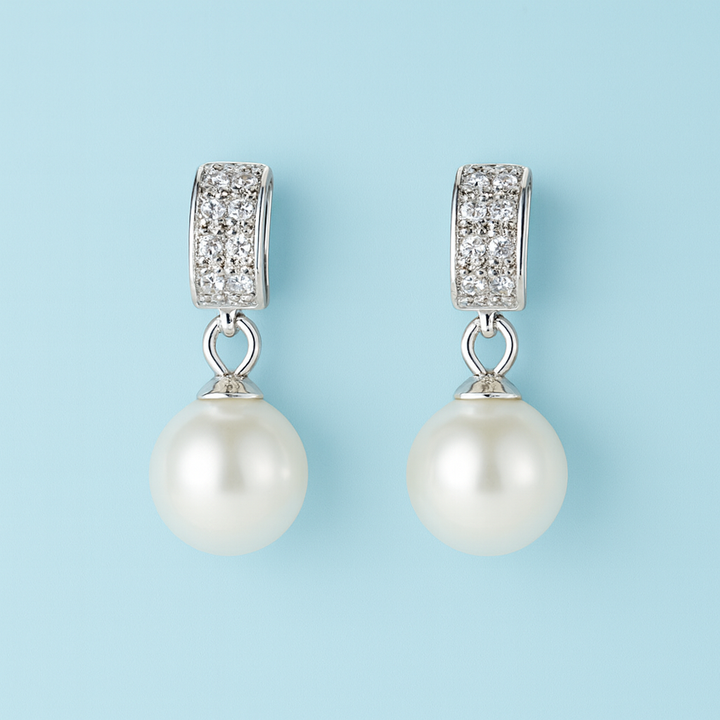 Boucles d’Oreilles Perle & Argent S925