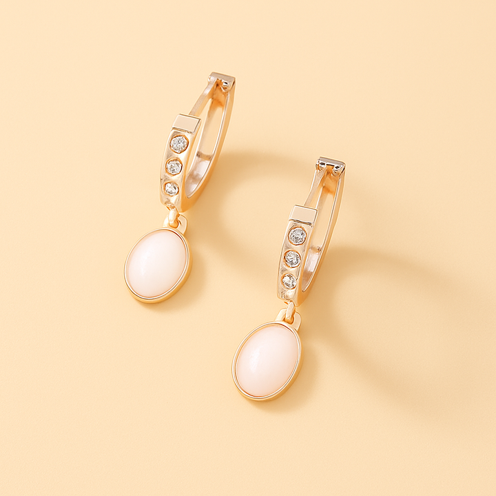 Boucles d’Oreilles "Lueur Opaline"