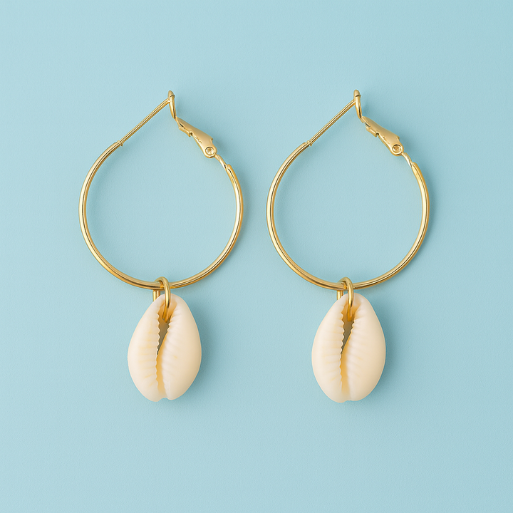 Boucles d’Oreilles Coquillage Océan