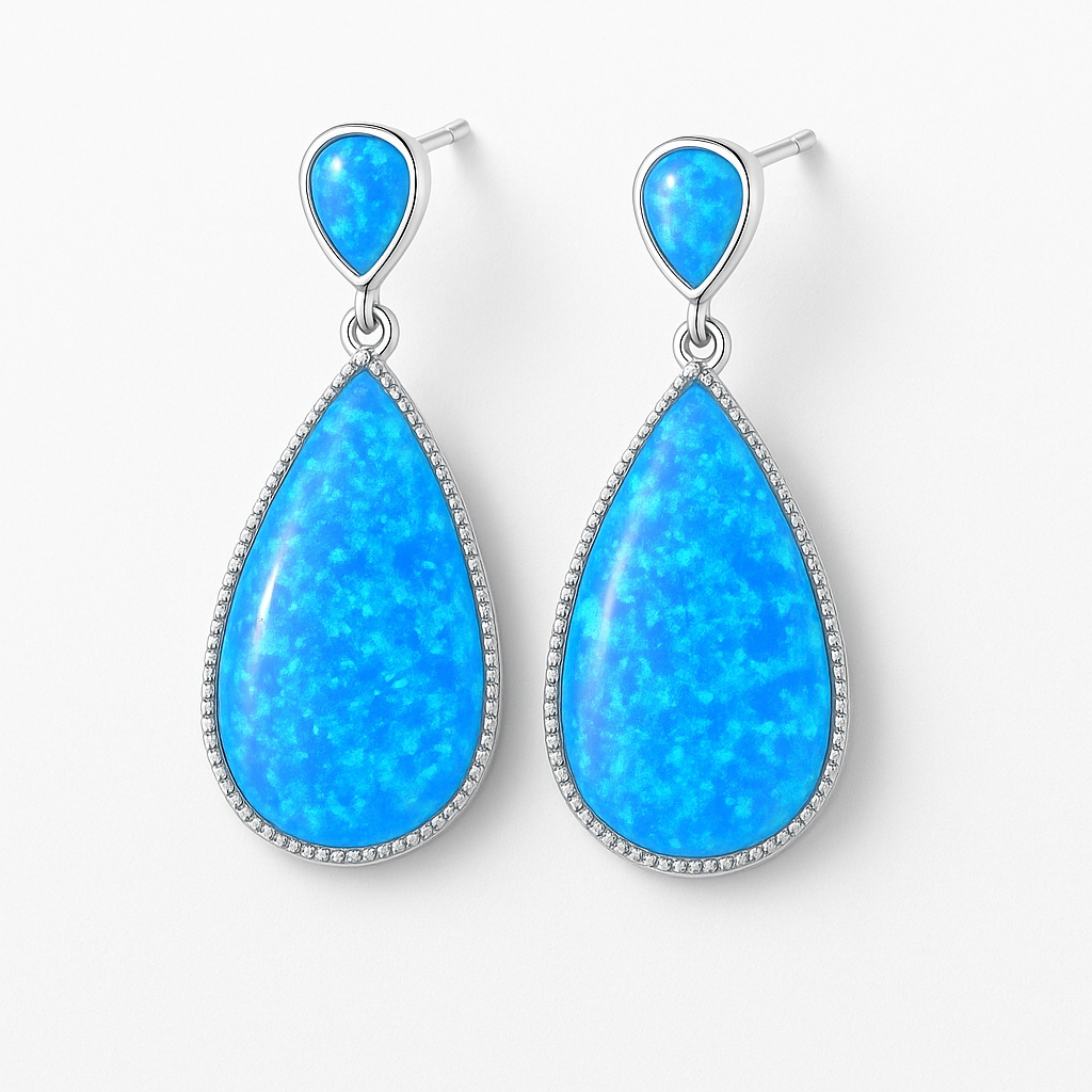 Boucles d’Oreilles "Larmes d’Océan"