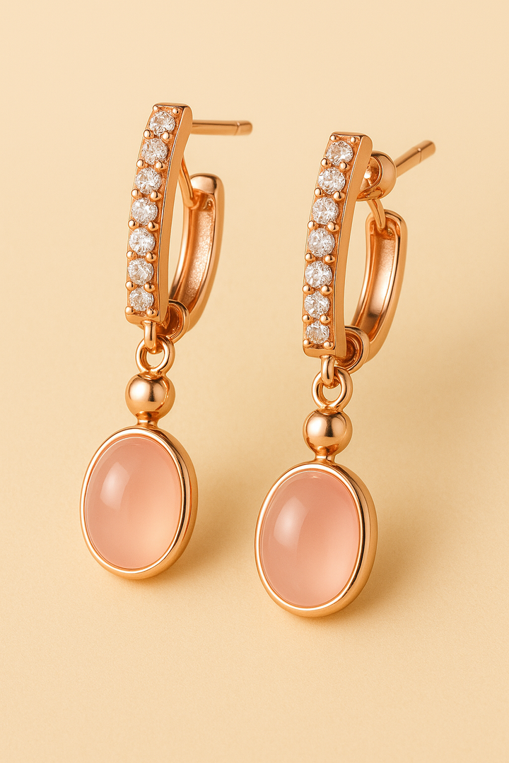 Boucles d’Oreilles "Éclat Rose"