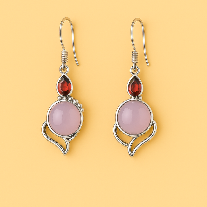Boucles d’Oreilles "Éclat d’Hibiscus"