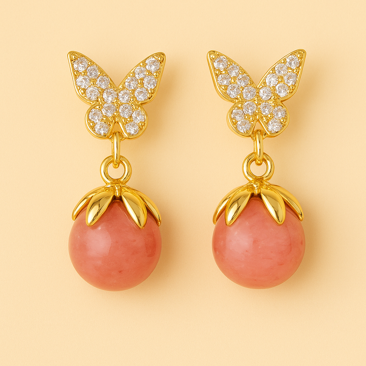 Boucles d’Oreilles "Papillon d’Aurore"