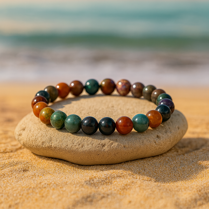 Bracelet "Gratitude" en Agate Indienne