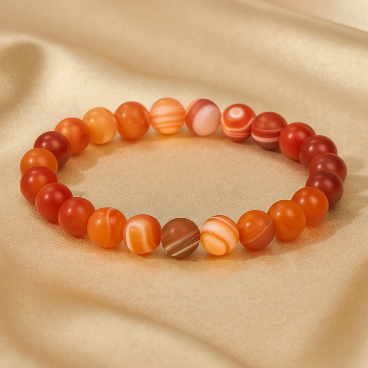 Bracelet "Amélioration de la Concentration" en Agate Striée