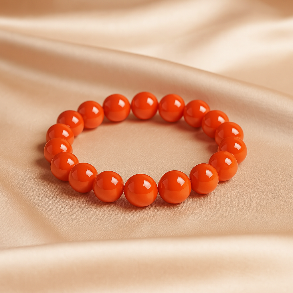 Bracelet "Ancrage et Stabilité" en Agate Rouge