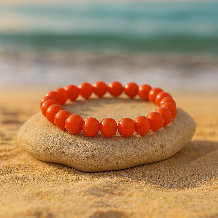 Bracelet "Ancrage et Stabilité" en Agate Rouge