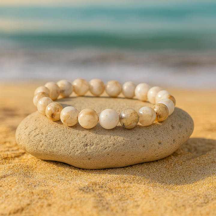 Bracelet "Connexion à la Nature" en Bamboo Agate