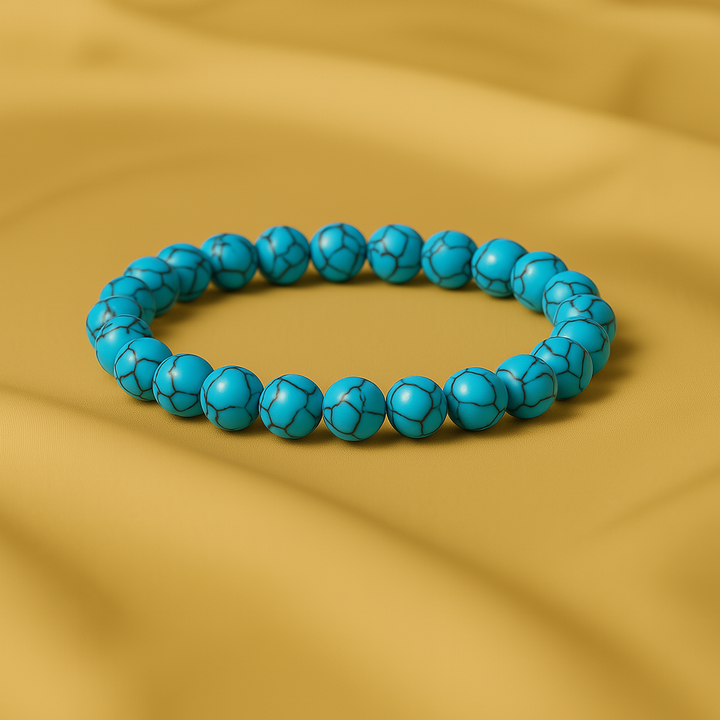 Bracelet "GAIA - Femme Sauvage" en Bleu Turquoise