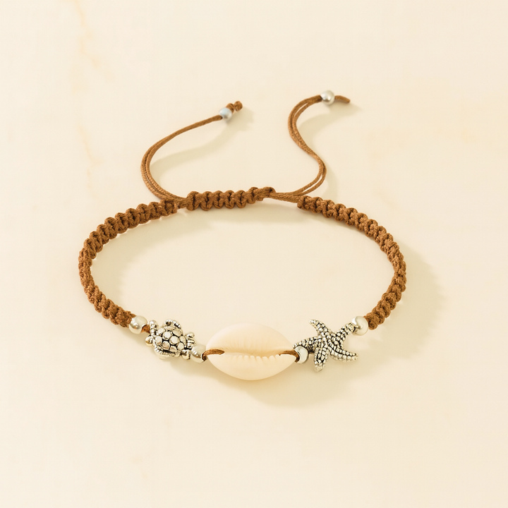 Bracelet Sauvage - Coquillage & Étoile de Mer