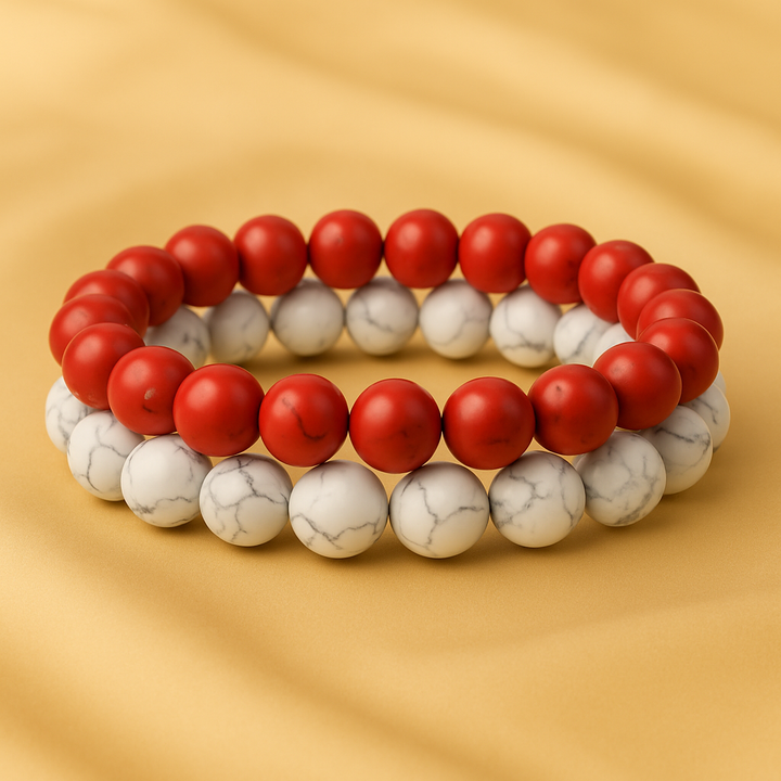 Bracelet "Puissance et Ancrage" en Black Pine Red