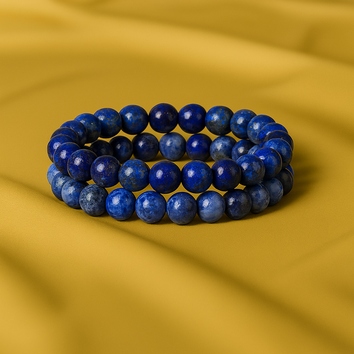 Bracelet "Intuition et Communication" en Lapis Lazulli et Sodalite