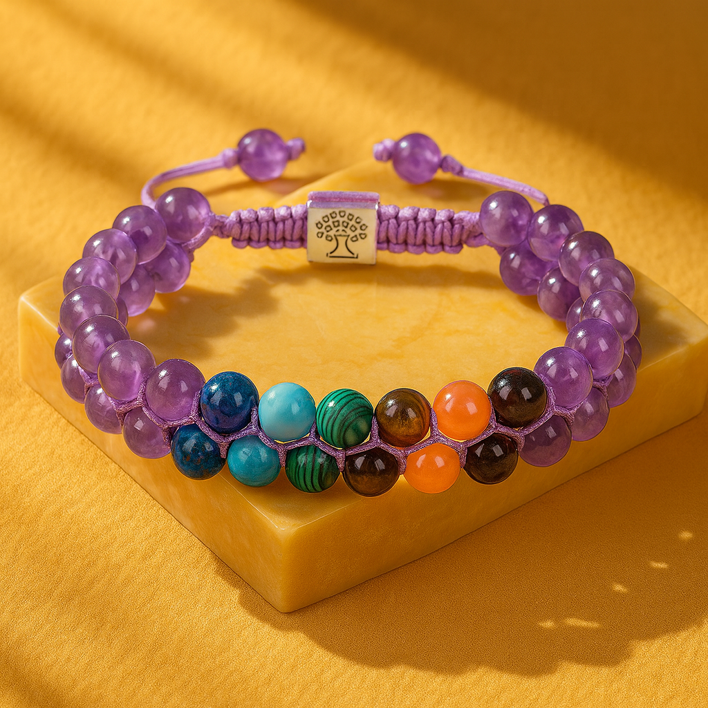 Bracelet Énergétique "GAIA 7 Chakras"