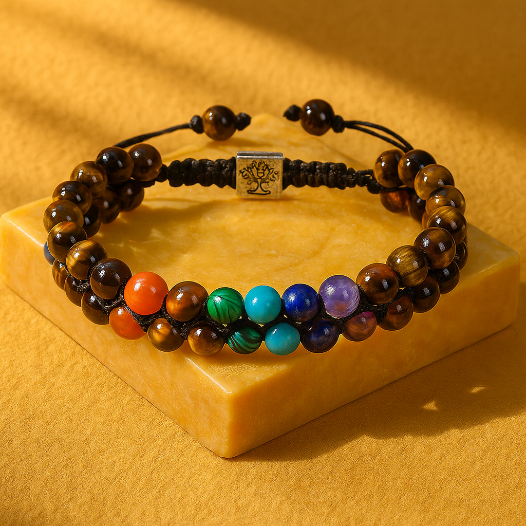 Bracelet Énergétique "GAIA 7 Chakras"