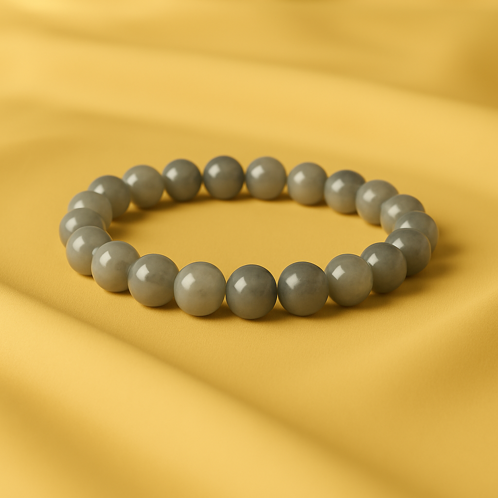 Bracelet "Prospérité et Sérénité" en Jade Burmèse Naturel