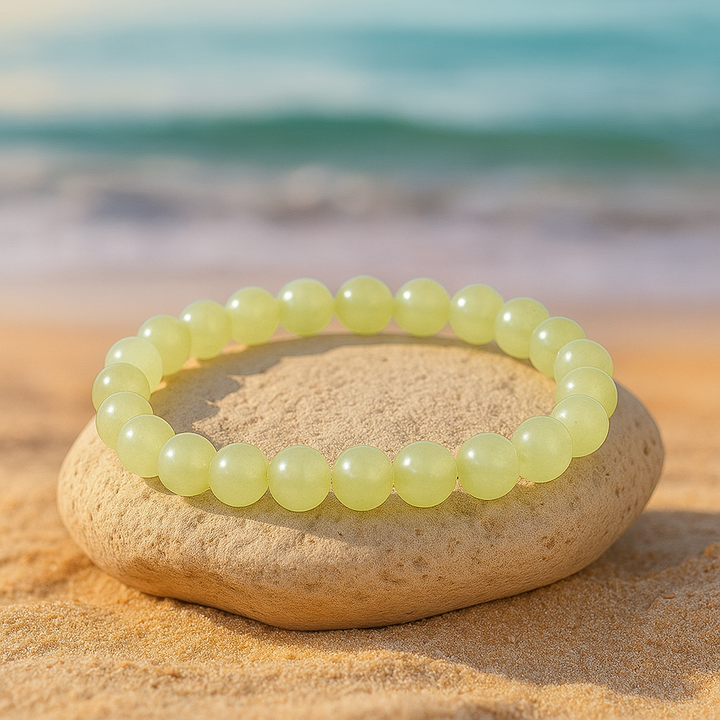 Bracelet Sagesse et Prospérité en Jade Hetian