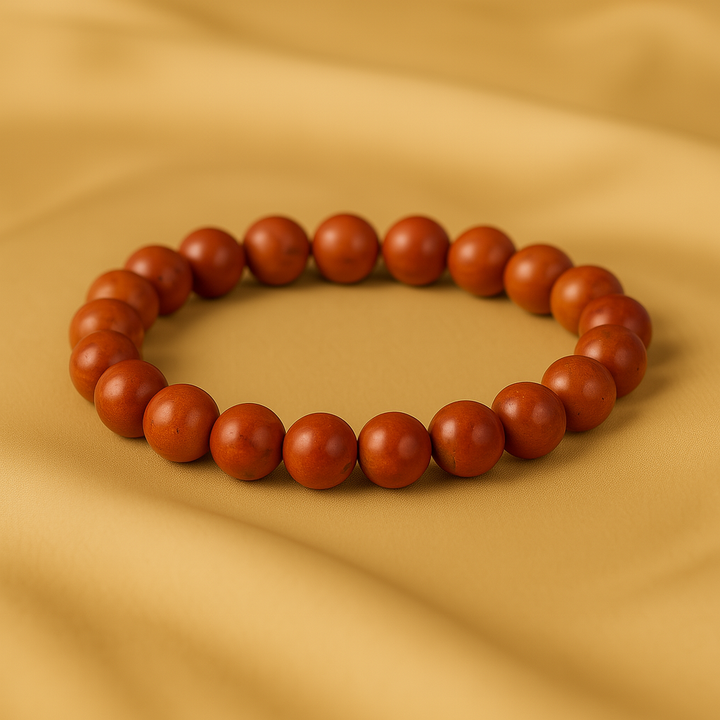 Bracelet "Énergie et Vitalité" en Jaspe Rouge