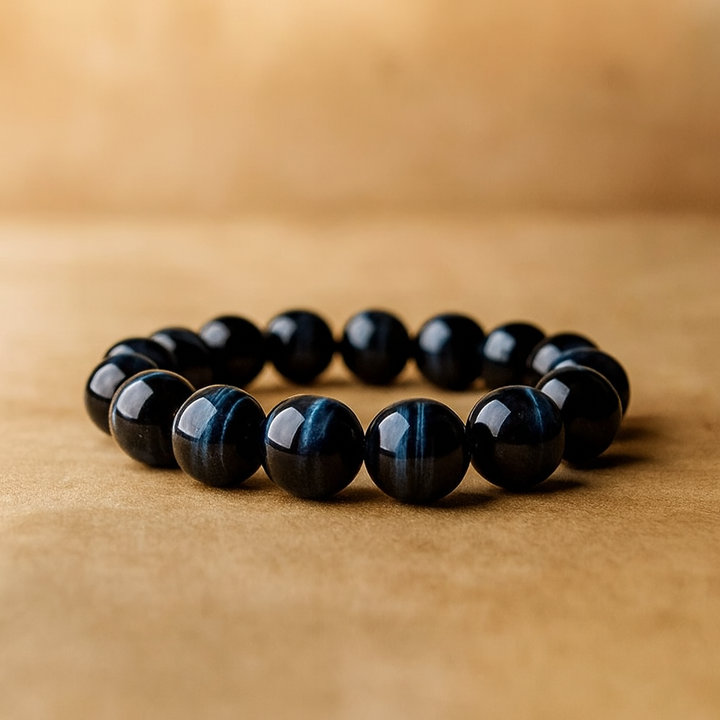 Bracelet "Œil de Tigre Bleu"