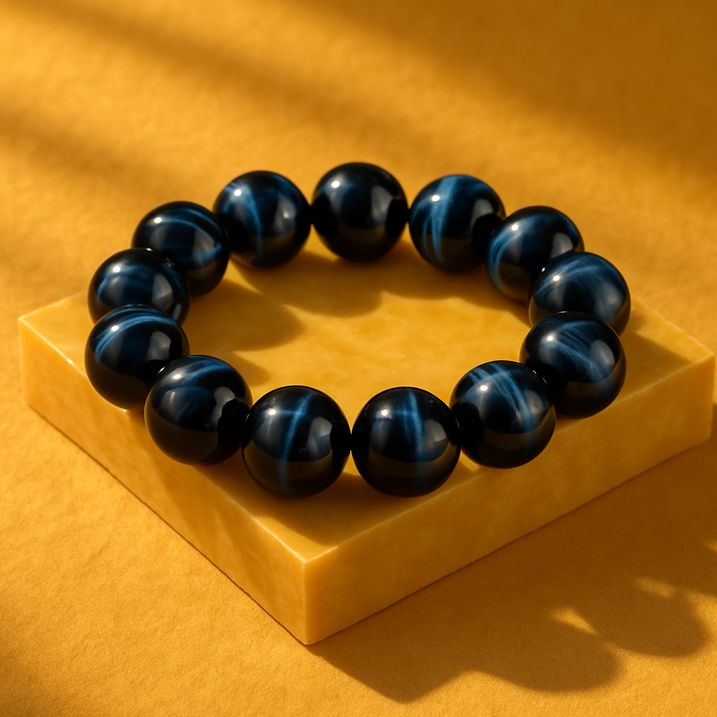 Bracelet "Œil de Tigre Bleu"