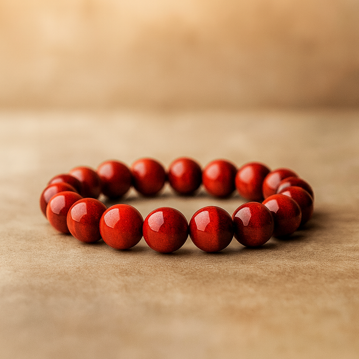 Bracelet "Puissance" en pierre d'Oeil du Tigre Rouge