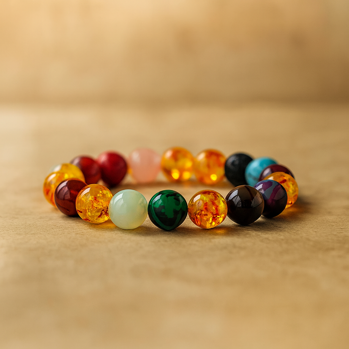 Bracelet "Passion" en pierre de Grenat et de Feu