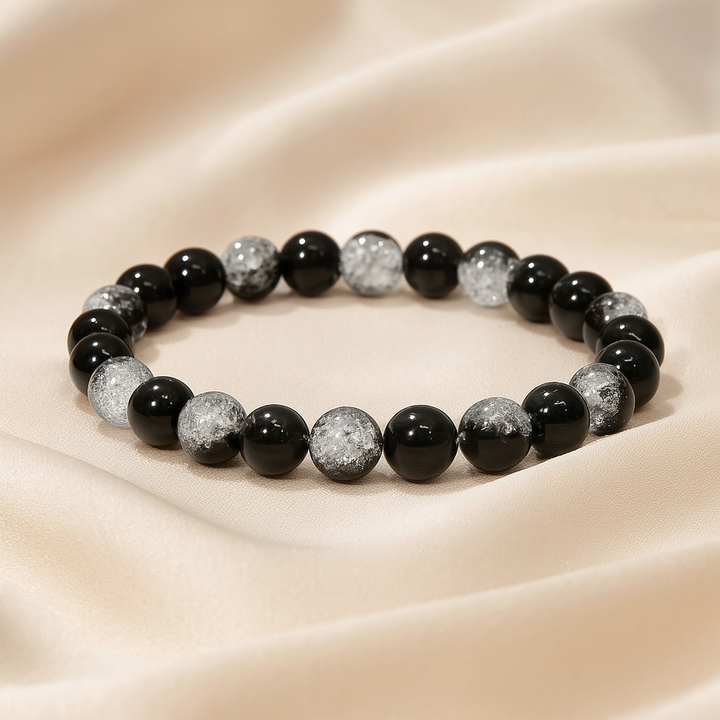 Bracelet "Aller vers ses rêves" en Quartz Craquelé