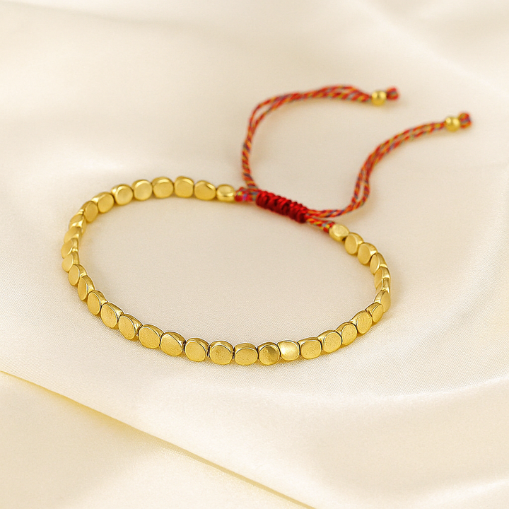 Bracelet Tibétain en Perles de Cuivre