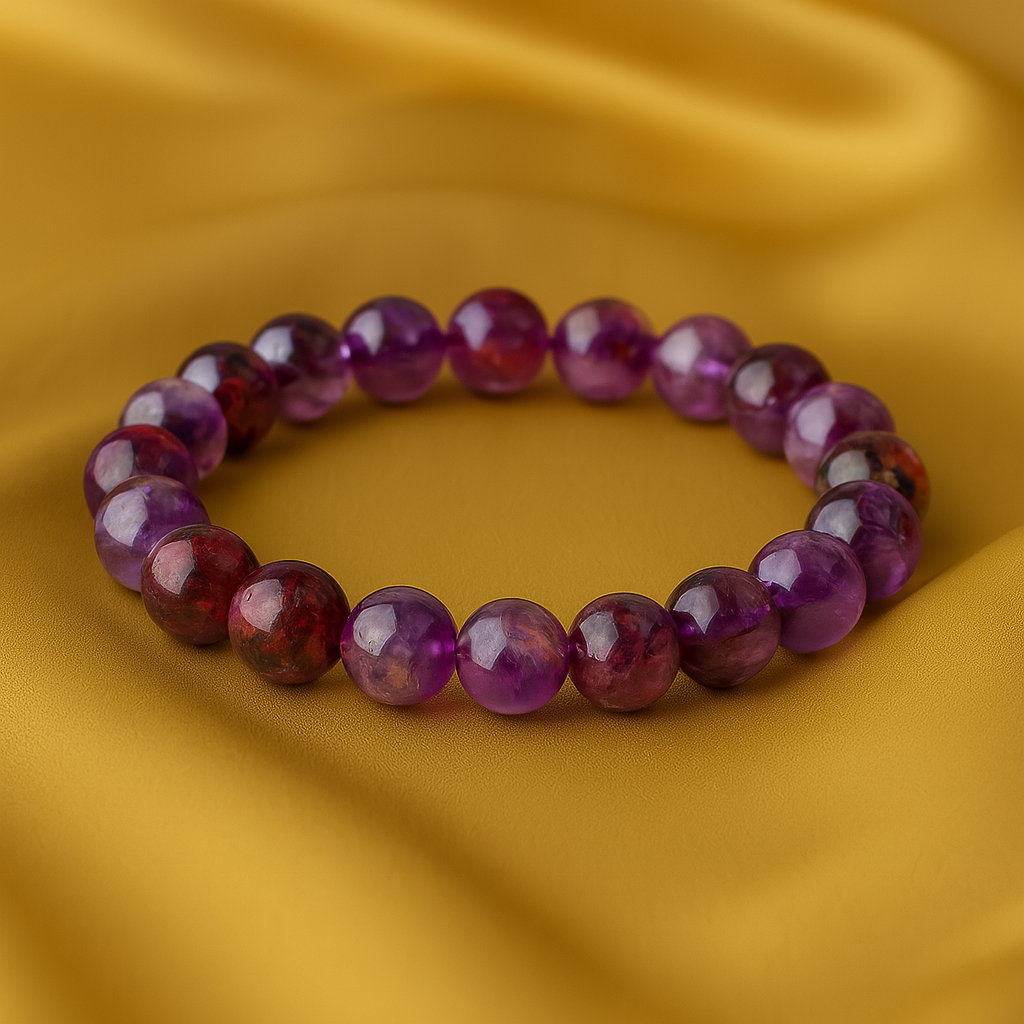 Bracelet "Élégance Mystique" en Titanium Ghost Crystal