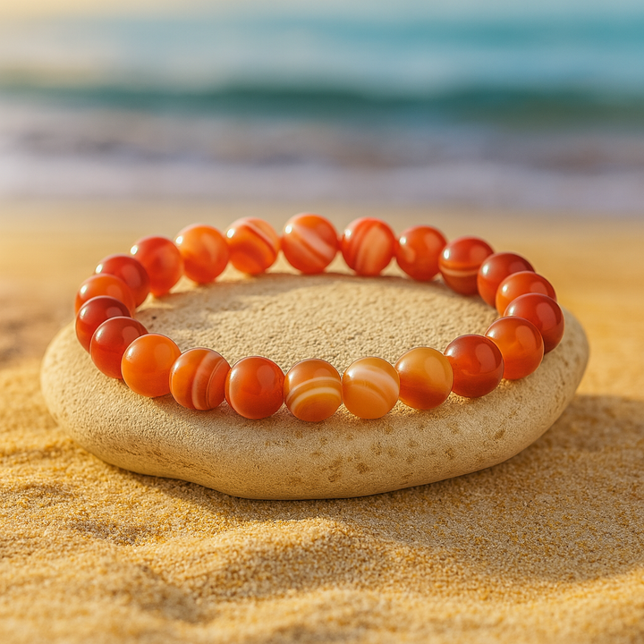 Bracelet "Amélioration de la Concentration" en Agate Striée