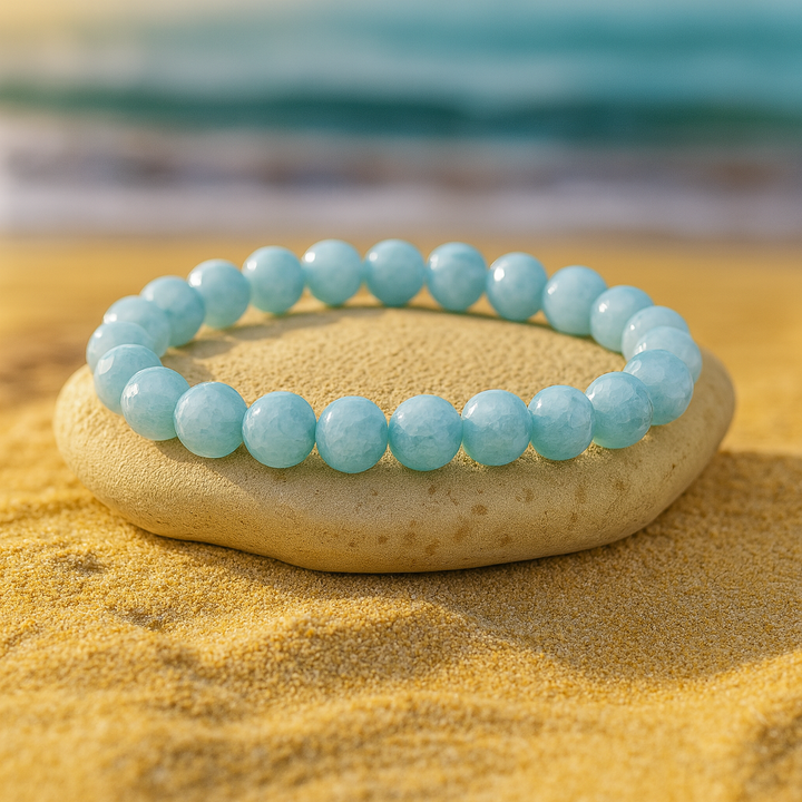 Bracelet "Anti-Stress" en Aquamarine
