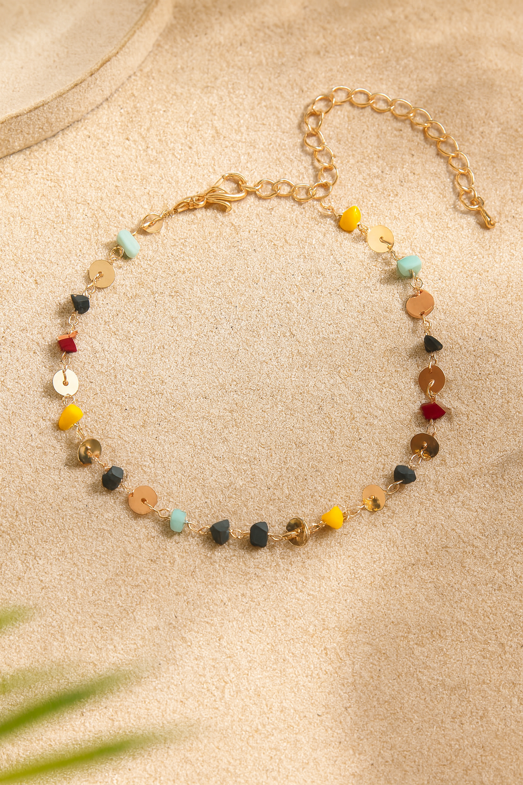 Bracelet de Cheville "Lagon d’Agate"