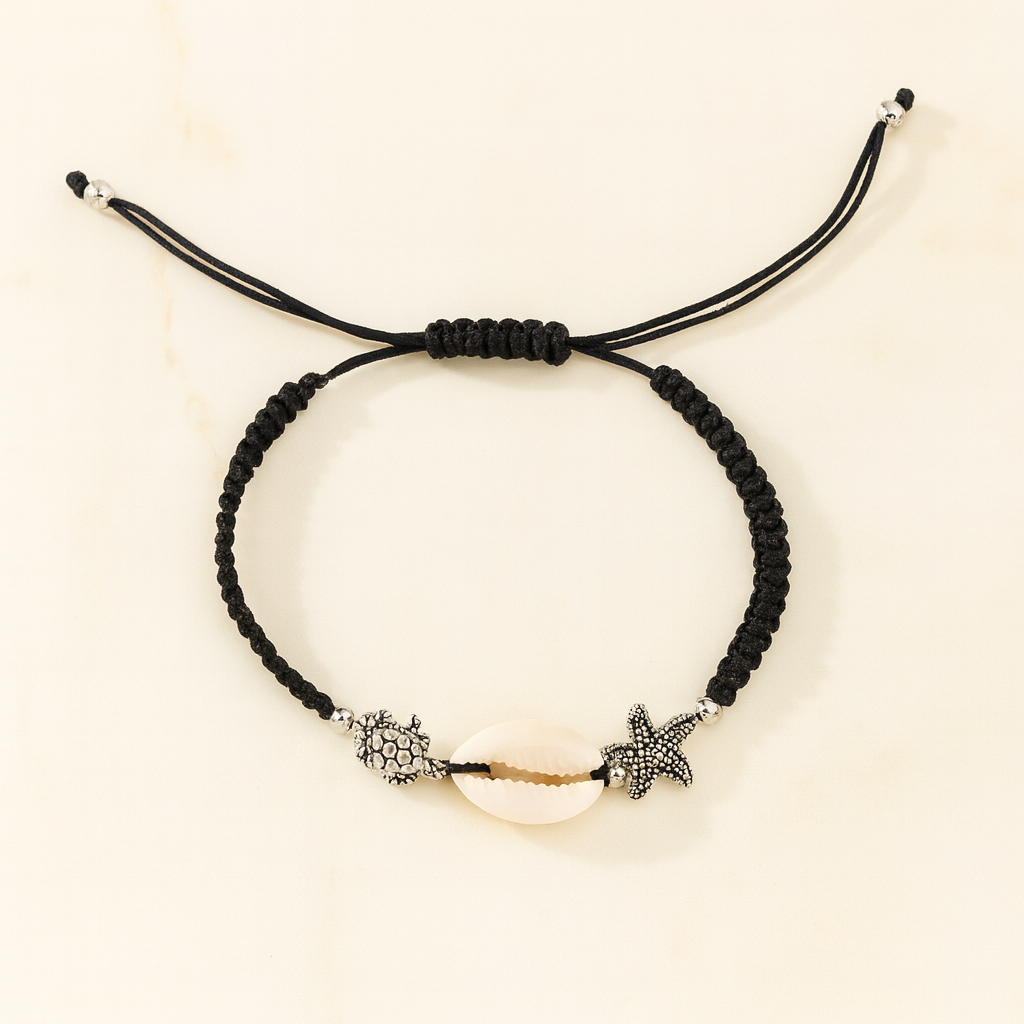 Bracelet Sauvage - Coquillage & Étoile de Mer