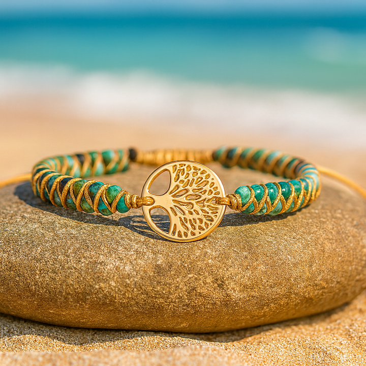 Bracelet Arbre de Vie en Pierre Espoir