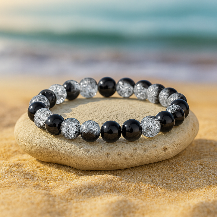 Bracelet "Aller vers ses rêves" en Quartz Craquelé